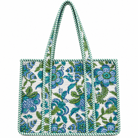 Botanical Bliss Quilted Bag Print