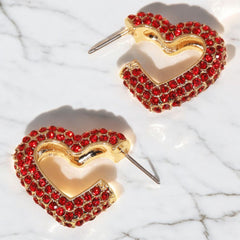 Heart Hoop Earrings