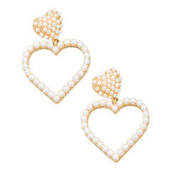 Heart Cutout Drop Earrings