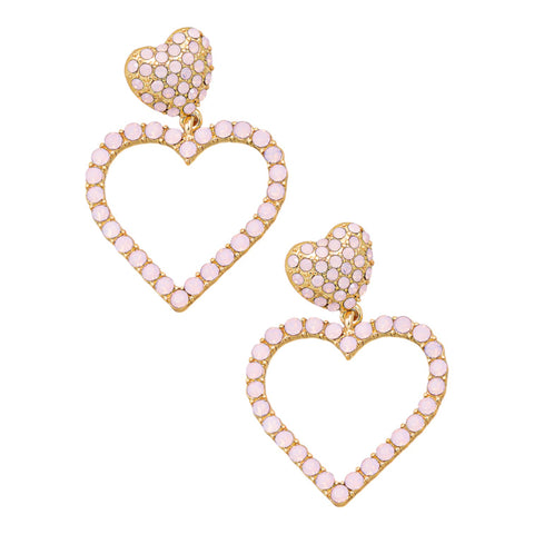 Heart Cutout Drop Earrings