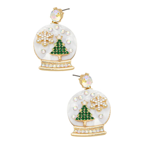 Snow Globe Earrings