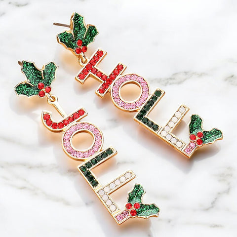 Holly Jolly Dangle Earrings