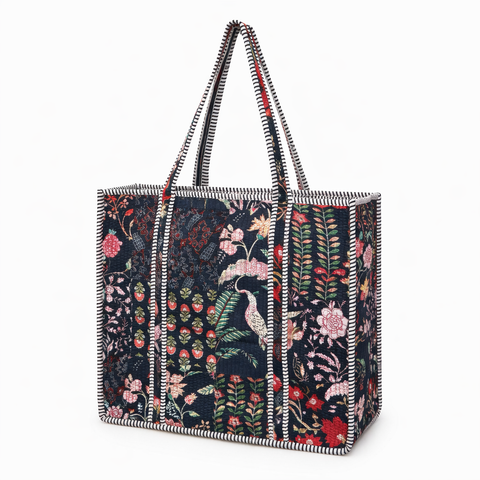 Black Patchwork Quilted Bags