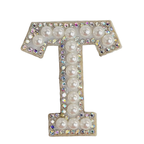 Pearl ion-on letters - T