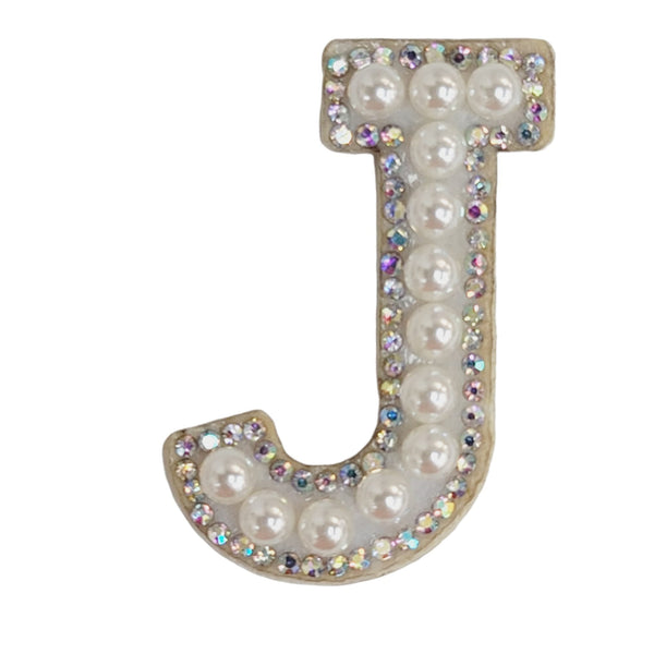 Pearl ion-on letters - J