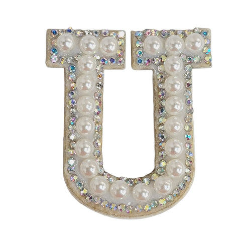 Pearl ion-on letters - U