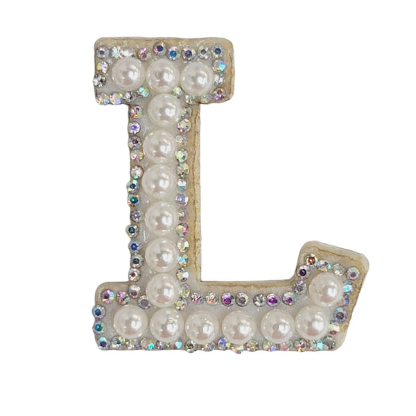 Pearl ion-on letters - L