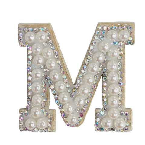 Pearl ion-on letters - M