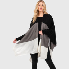 Soft Knit Block Color Wrap