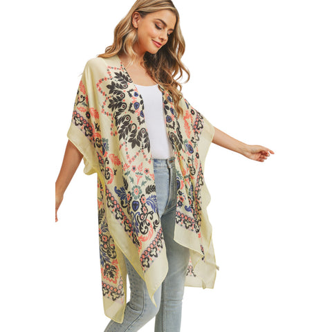 Floral Pattern Kimono