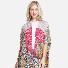 Mixed Print Kimono