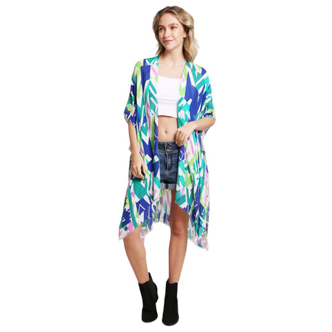 Aztec Print Kimono