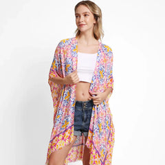 Floral Print Kimono