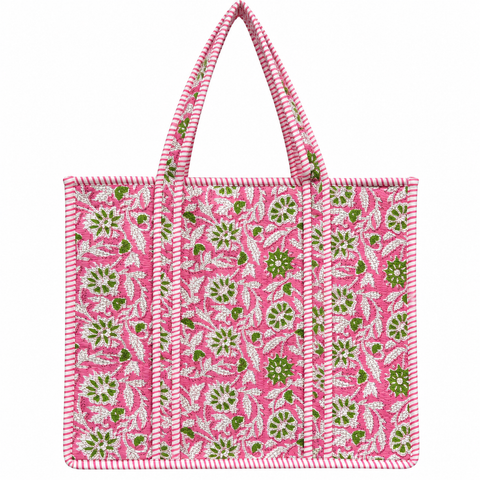 Fuchsia Garden Quilted Bag Print