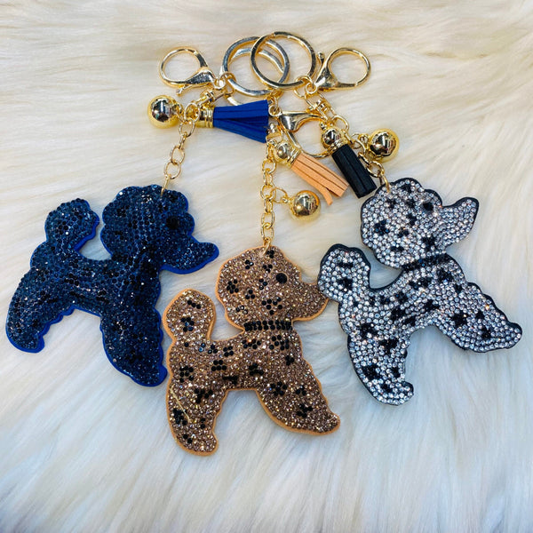 Poodle Dog Keychains