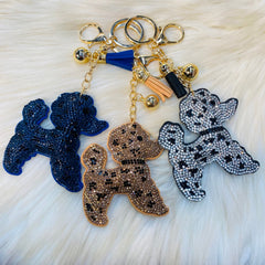 Poodle Dog Keychains