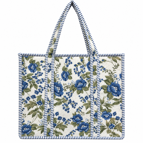 Royal Blossom Quilted Bag Print