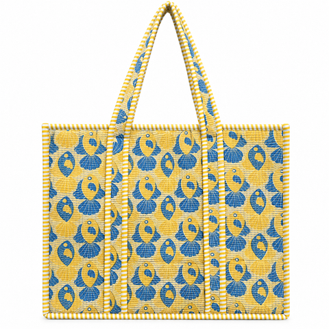Coastal Charm Quilted Tote Bag