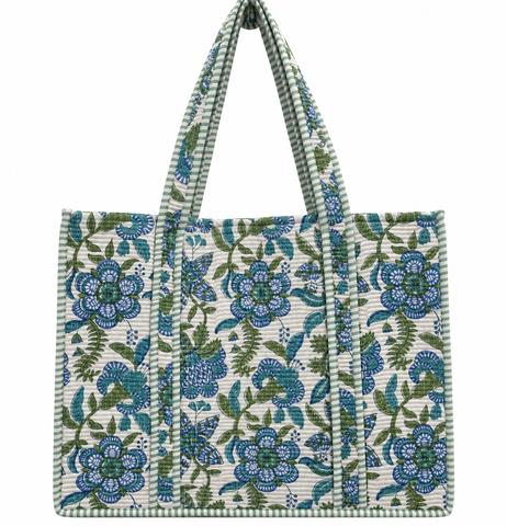 Botanical Bliss Quilted Bag Print