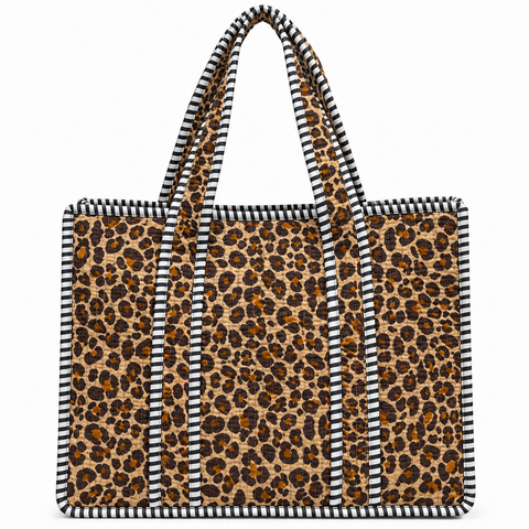 Chic Leopard Quilted Bag Print