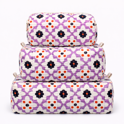 Geometric Pattern Quilted Bags