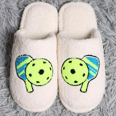 Pickleball Print Slippers