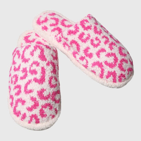 Leopard Print Slippers S/M