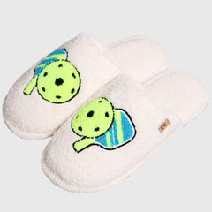 Pickleball Print Slippers