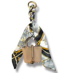 Mini Scarf Bucket Bag Charm