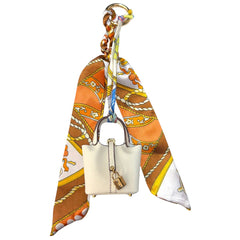 Mini Scarf Bucket Bag Charm