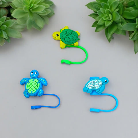 Turtle straw topper