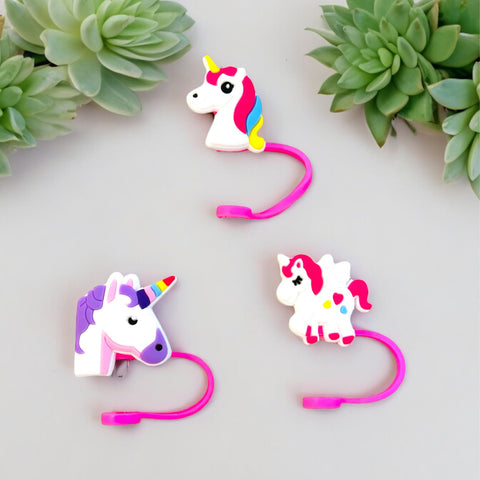 Unicorn straw topper