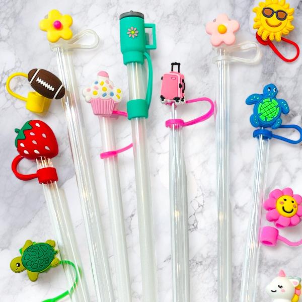 Straw Topper – Letter J Decorative Cap For Straws, Party Decor
