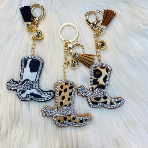 Fur Shoe Keychains