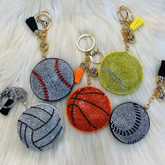 Gameday Crystal Sport Keychains