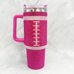 Football Print Stone Tumblers