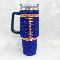 Football Print Stone Tumblers