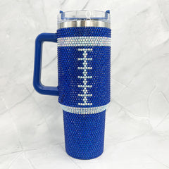 Football Print Stone Tumblers