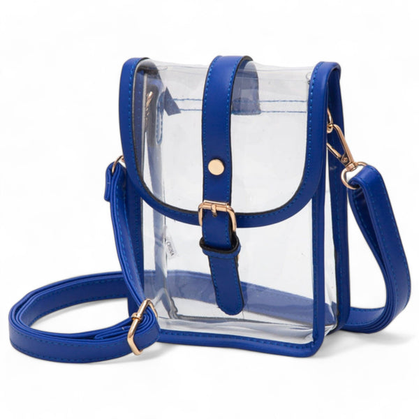 Game Day Clear Buckle Strap Crossbody Bag