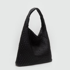 Woven Hobo Tote Bag With Pouch