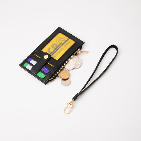 Quilted Leather Card Holder