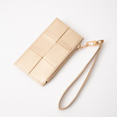 Quilted Leather Card Holder