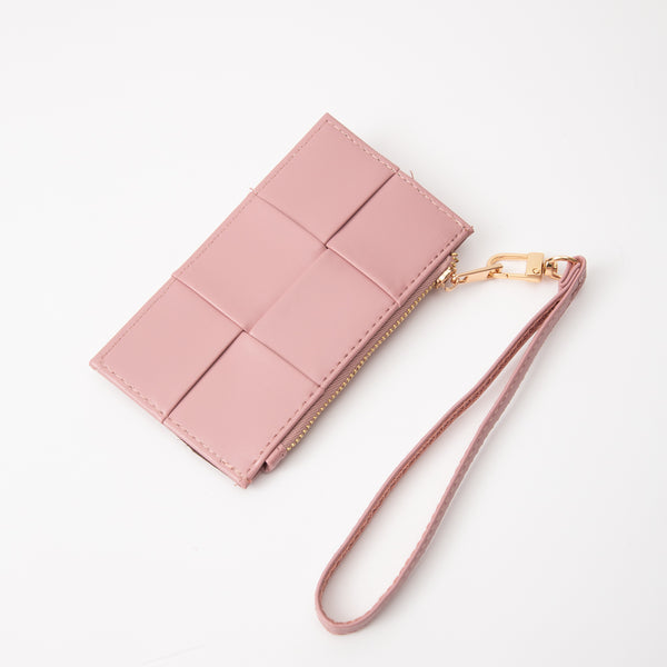 Quilted Leather Card Holder