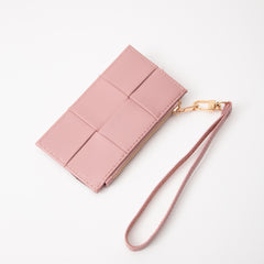 Quilted Leather Card Holder