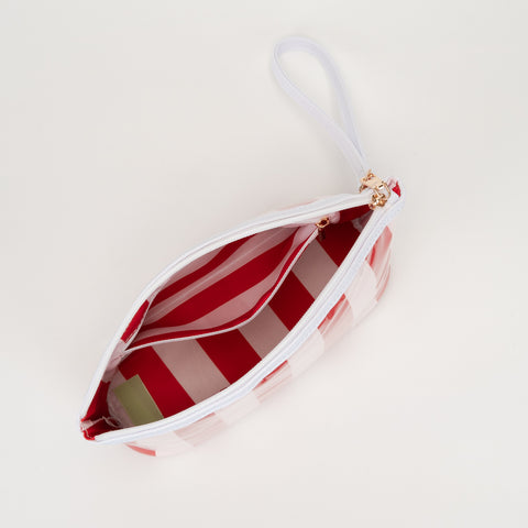 Stripe Travel Cosmetic Pouch