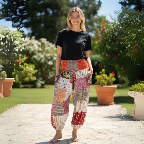 Boho Patchwork Hippie Pants