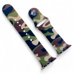 Camo and Striped Watch Band