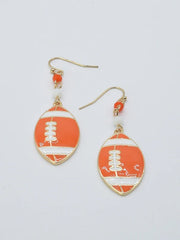 Football Dangle Earrings