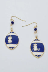Football Dangle Earrings