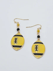 Football Dangle Earrings